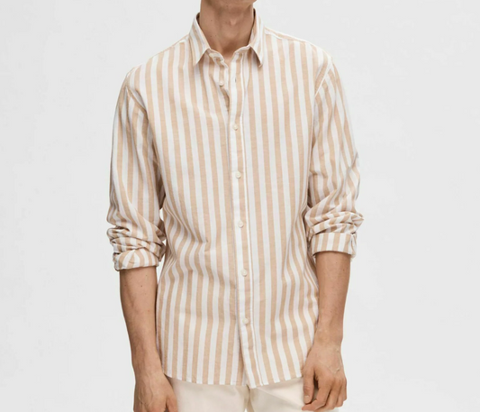 The Harrington Linen Stripe Shirt