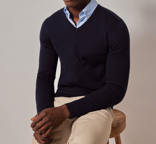 Merino Wool V-Neck
